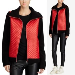 🆕️⬇️Lauren Ralph Lauren Red Quilted Fleece Jacket